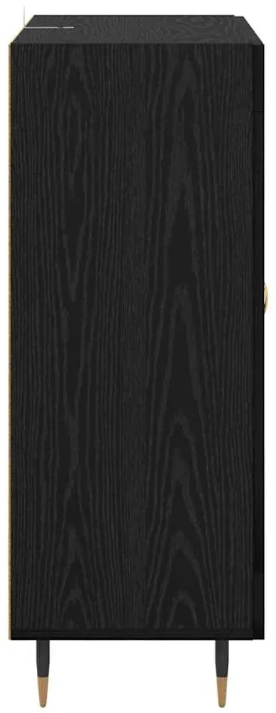 vidaXL Πλαϊνό γραφείο Μαύρη Οξυά 69,5 x 34 x 90 εκ. Επεξεργασμένο ξύλο