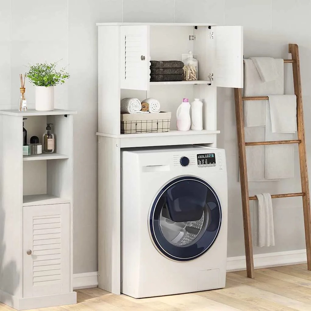 vidaXL Ντουλάπα Πλυντηρίου με ράφι VIGO Λευκό 72.5 x 27 x 161 εκ