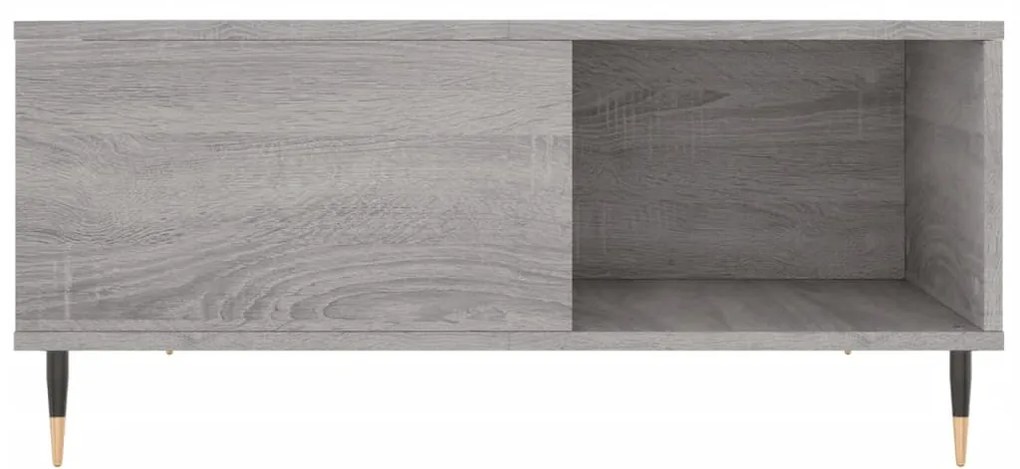 vidaXL Τραπεζάκι Σαλονιού Γκρι Sonoma 80x80x36,5εκ. Επεξεργασμένο Ξύλο