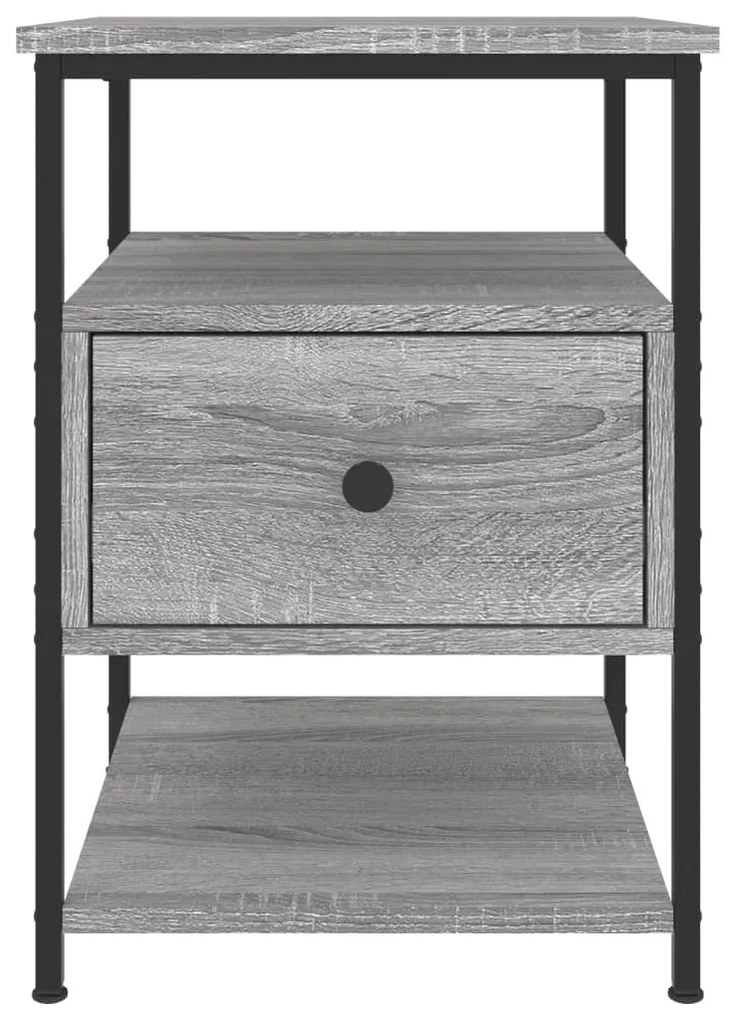 vidaXL Κομοδίνο Γκρι Sonoma 40 x 42 x 56 εκ. από Επεξεργασμένο Ξύλο