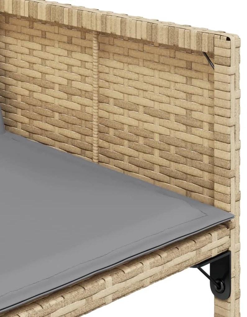 vidaXL Σετ Τραπεζαρίας Κήπου 5 τεμ. Μικτό Μπεζ Συνθ. Ρατάν &amp; Μαξιλάρια