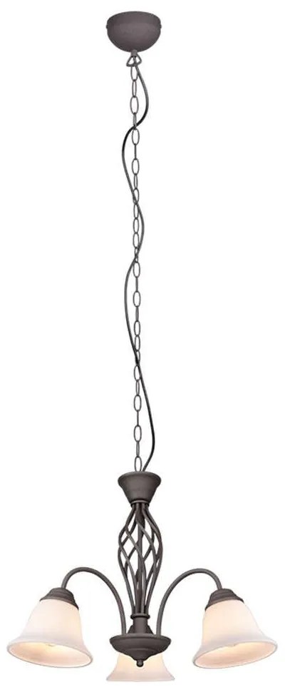 Φωτιστικό Οροφής Rustica 101000324 3xE14 40W Φ55cm 150cm Rust Trio Lighting Metal