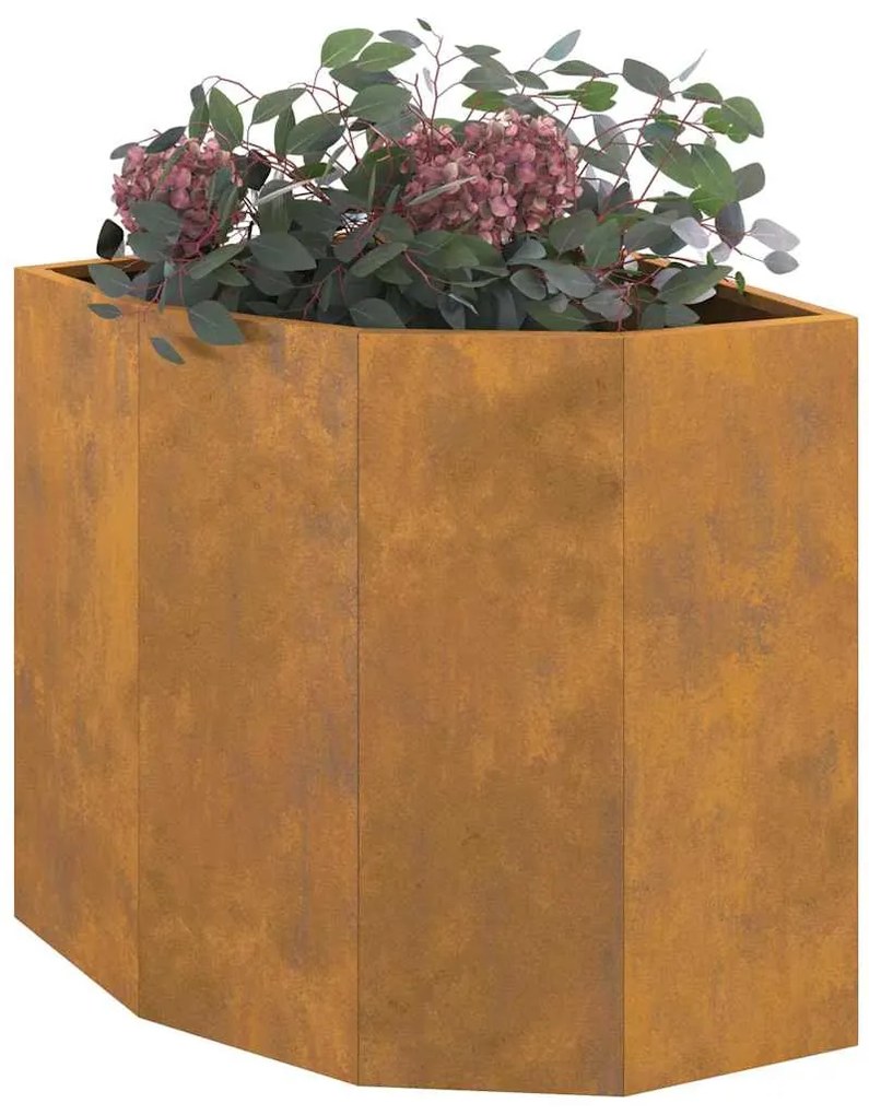 vidaXL Γωνιακό Ροδόδεντρο Σκ rusty 45 x 45 x 50 εκ
