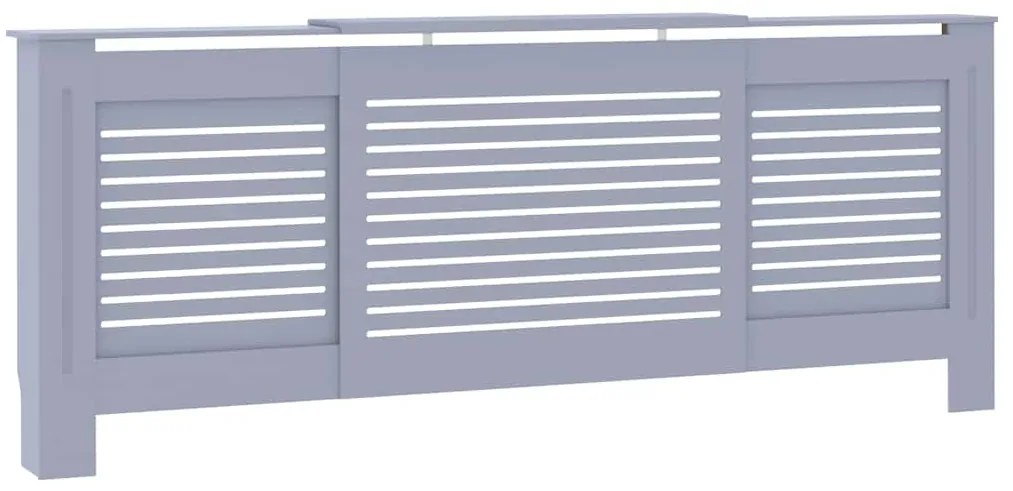 vidaXL Κάλυμμα Καλοριφέρ Γκρι 205 εκ. από MDF