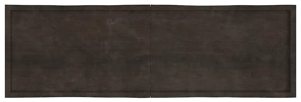vidaXL Επιφ Τραπεζιού Αν Καφέ 200x60x(2-6)εκ.Ακατέργ. Μασίφ Ξύλο Δρυός