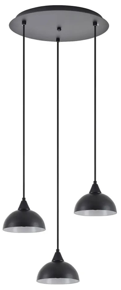 Φωτιστικό Οροφής Κρεμαστό Adept 77-9055 35x300cm 3xE27 60W Black Homelighting Μέταλλο