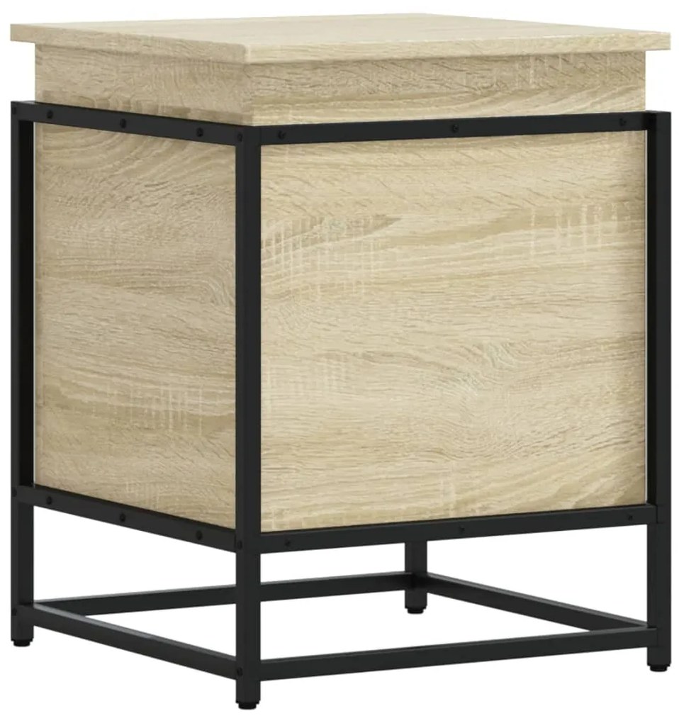 Κουτί Αποθήκευσης με Sonoma Δρυς 40x40x51,5 εκ. Επεξ. Ξύλο - Καφέ