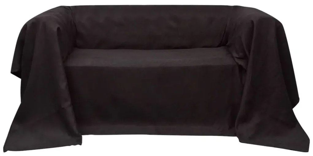 Κάλυμμα Καναπέ Καφέ 140 x 210 εκ. από Micro-suede