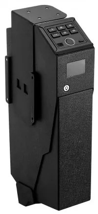 VEVOR Gun Safe, Slider Handgun Gun Safe with Screen, Fingerprint/Password/Key, 3-Way Quick Access Firearm Case Box with LED for 1 Pistol & Magazine, Mounted Gun Box for Nightstand Bedside Desk Car