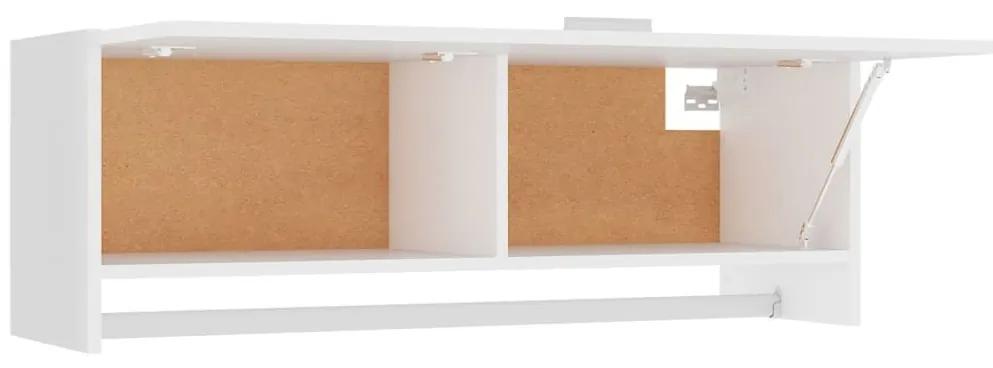Ντουλάπα Λευκή 100 x 32,5 x 35 εκ. από Μοριοσανίδα - Λευκό