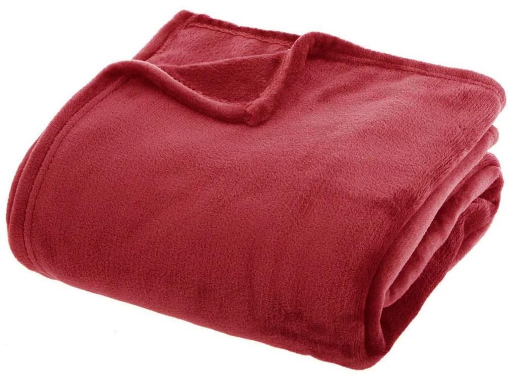Κουβέρτα Fleece Ημίδιπλη (180x230) A-S Flannel Red 156048G