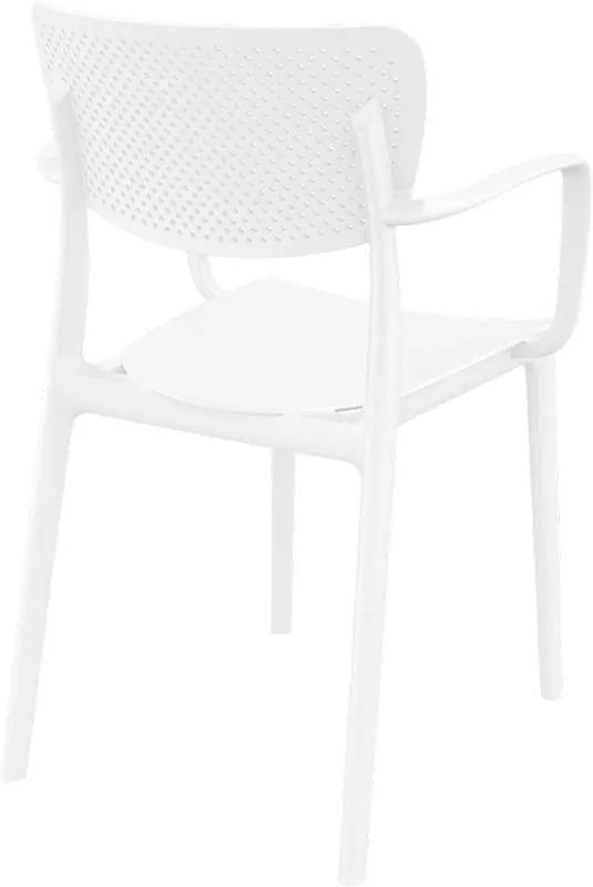 Πολυθρόνα Πολυπροπυλενίου Loft White 54X53X82εκ.