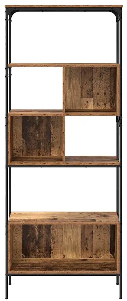 vidaXL Βιβλιοθήκη Παλιό Ξύλο 76 x 33 x 188,5 εκ Επεξεργασμένο ξύλο