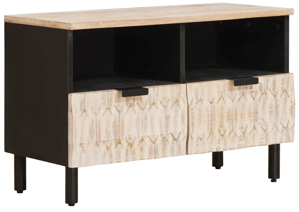 vidaXL Ντουλάπι TV Λευκό Φινίρισμα Καθαρισμού 70 x 33,5 x 46 εκ.