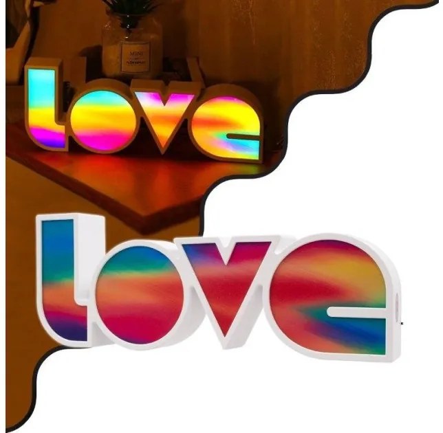 Επιτραπέζιο Διακοσμητικό Φωτιστικό MULTICOLOR LOVE 2W 76553 Globostar-76553-Πολύχρωμο 76553
