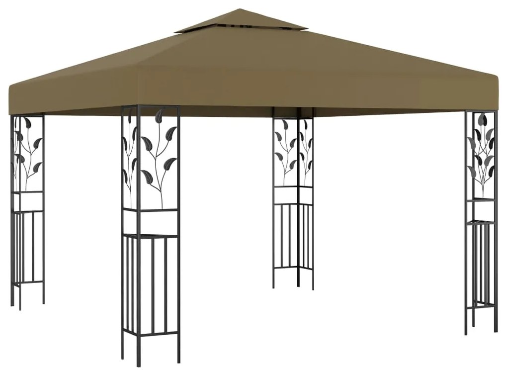 vidaXL Κιόσκι Taupe 3 x 3 μ. 180 γρ/μ²