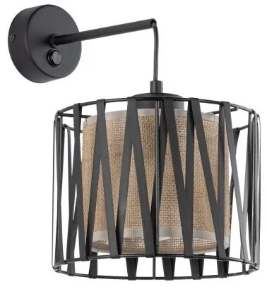 Απλίκα Φωτιστικό Τοίχου E27 15W IP20 Μαύρο Harmony 5950 TK Lighting-5950-Μαύρο 5950