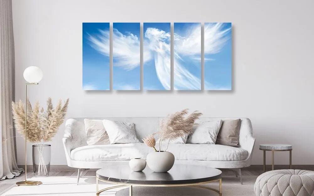 Εικόνα 5 μερών ενός αγγέλου στα σύννεφα - 200x100