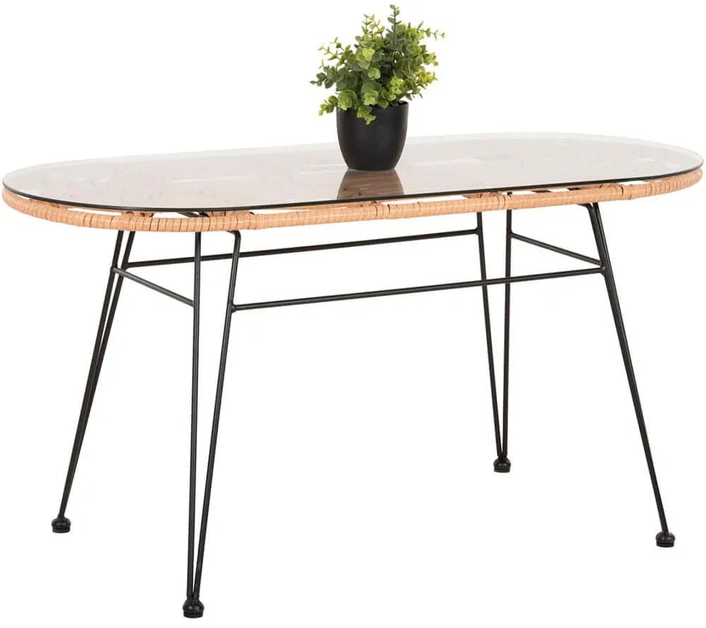 Τραπέζι Κήπου Χαμηλό Allegra HM5695.11 100x45x51,5cm Beige