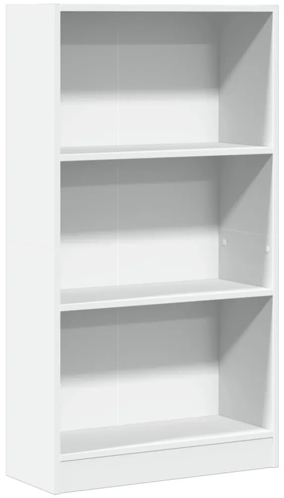 vidaXL Βιβλιοθήκη Λευκή 60x24x109 εκ. από Επεξεργασμένο Ξύλο