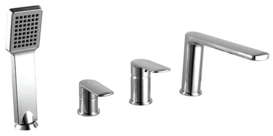 Μπαταρία Μπάνιου Επικαθήμενη Pearl VQ28328C-1355A Chrome Praxis Μέταλλο, Κεραμικό