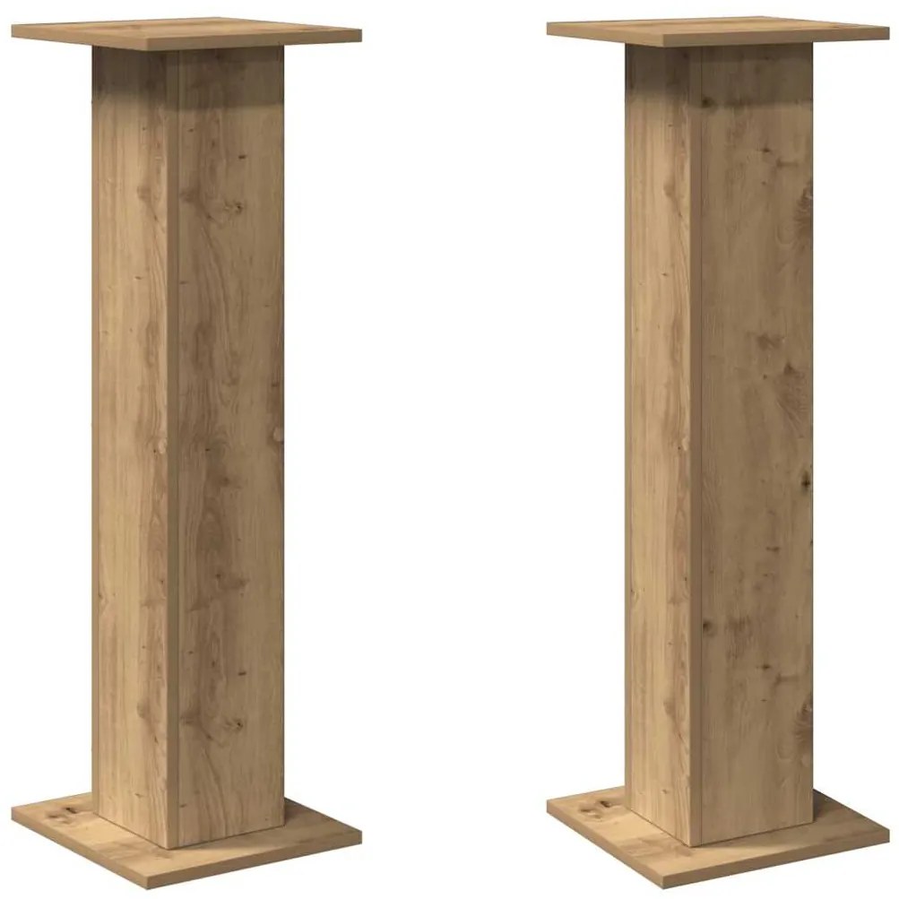 vidaXL Βάσεις Ηχείων 2 τεμ. Αρτισιανή Δρυς 30x30x95 εκ. Επεξ. Ξύλο