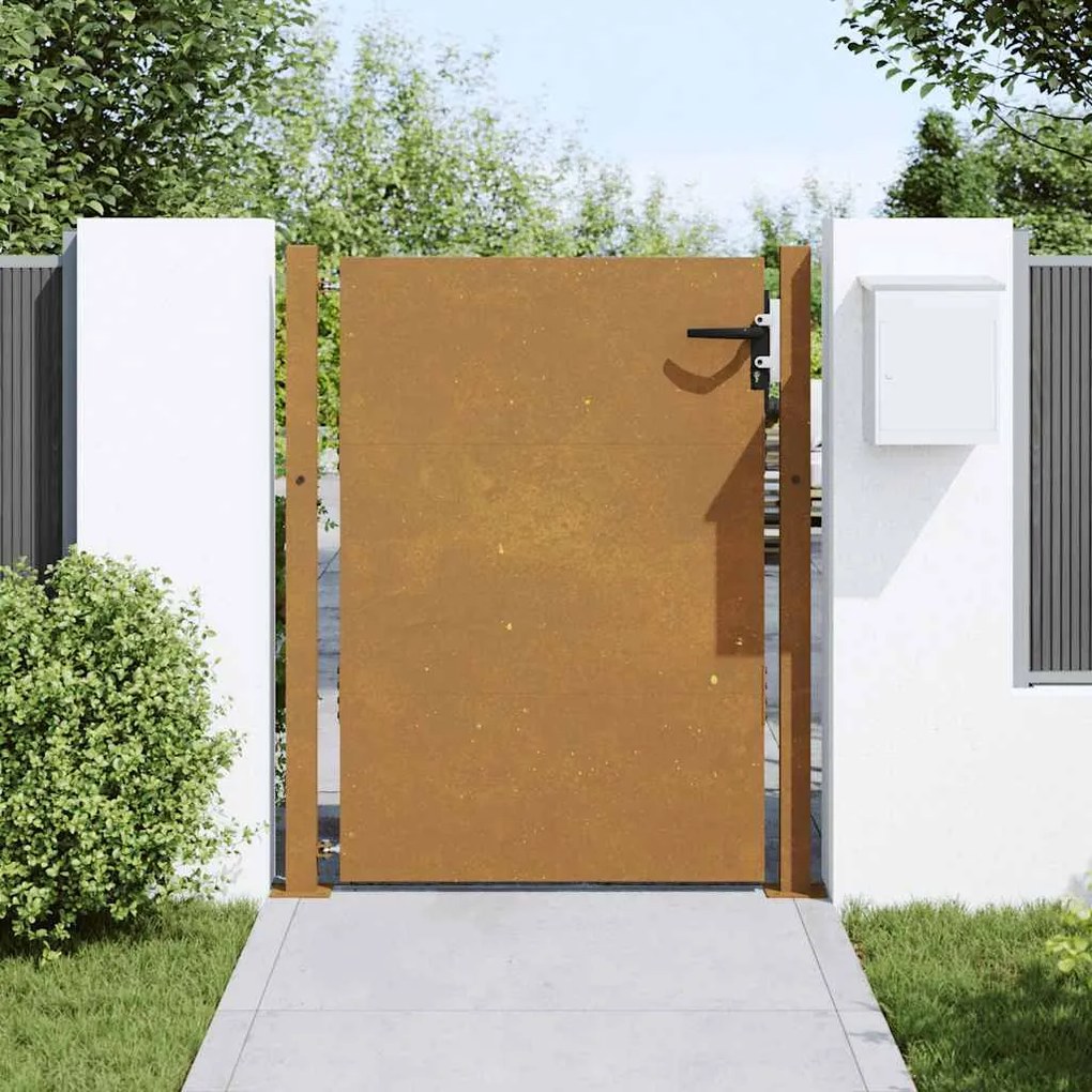 vidaXL Πύλη Κήπου 105 x 130 εκ. από Ατσάλι Corten