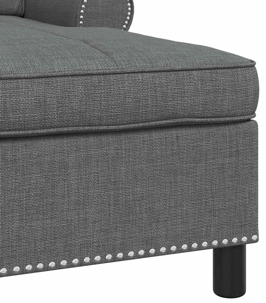 vidaXL Χαλάρωση με μαξιλάρι Σκούρο Γκρι 91 x 157 x 91 εκ. ύφασμα
