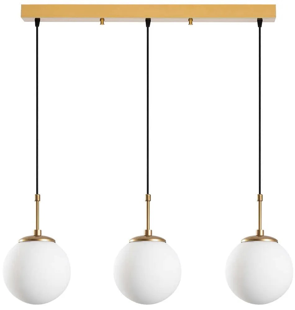 Φωτιστικό Οροφής - Ράγα Orbital 521SHN3464 87x20x120cm 3xE27 40W Gold Opviq