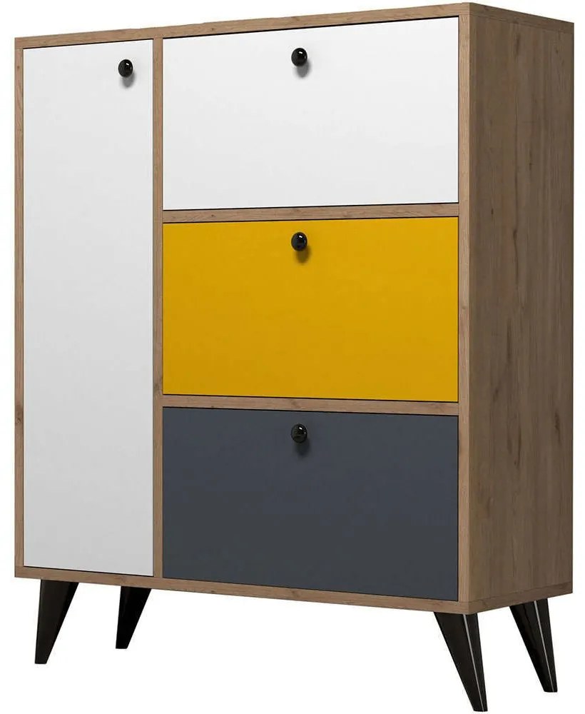Παπουτσοθήκη Bella 389MZA1303 90x35x105cm Multi Πλαστικό,Μοριοσανίδα