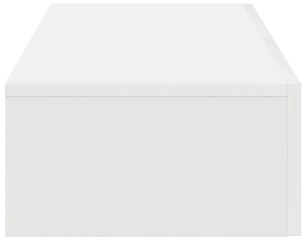 vidaXL Ράφι τοίχου με συρτάρια Λευκό 80x33x17 cm Κατασκευασμένο ξύλο