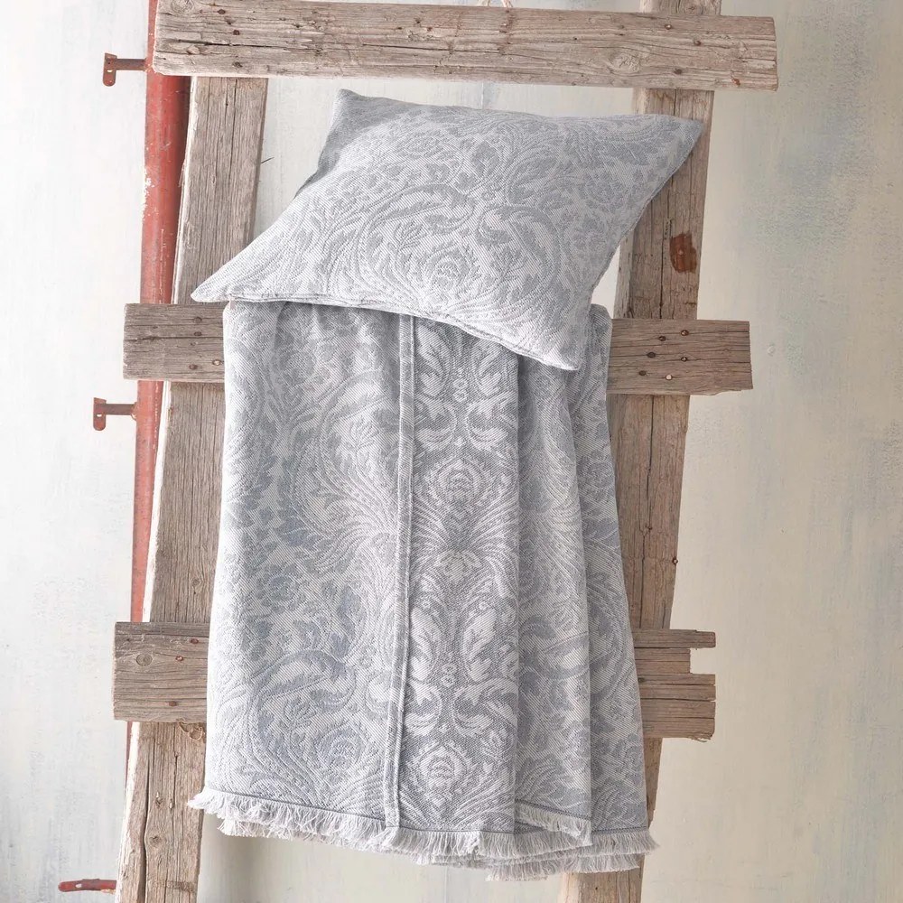 Ριχτάρι Beatris Grey Ρυθμός Πολυθρόνα 160x180cm Βαμβάκι-Πολυέστερ