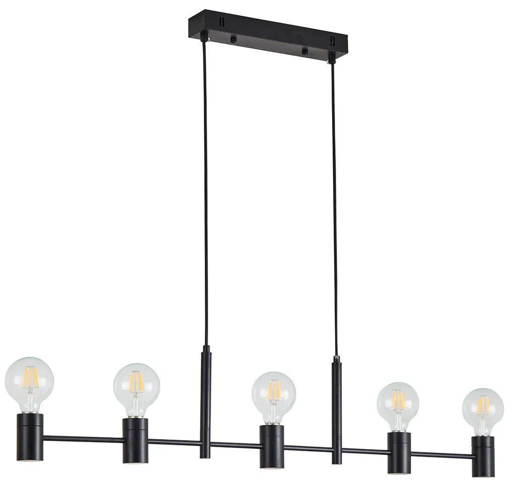 Φωτιστικό Οροφής  SE21-BL-120 ADEPT BLACK METAL PENDANT - 77-8249 - 51W - 100W - 77-8249