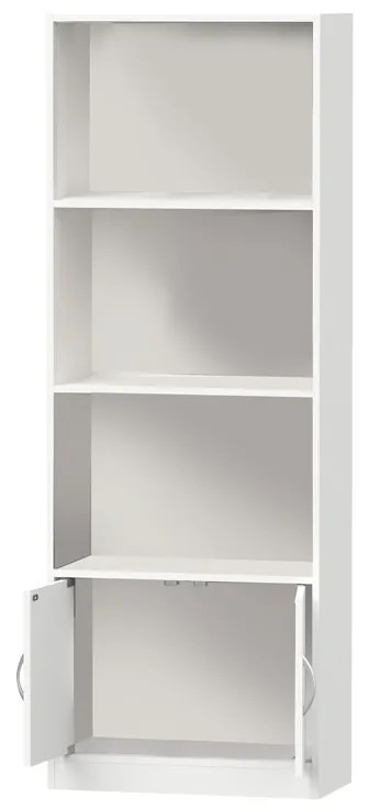Βιβλιοθήκη Negan pakoworld λευκό μελαμίνης 60x29x166εκ - 248-000016