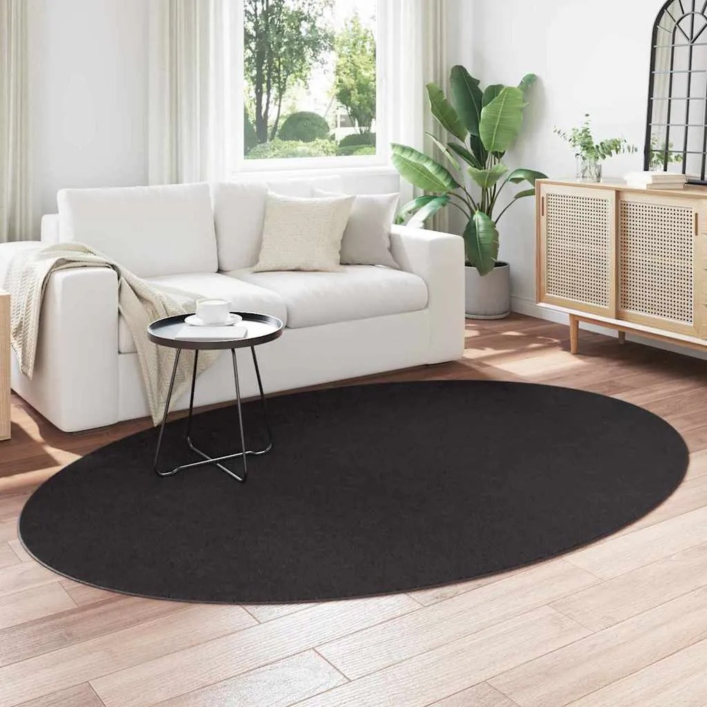 vidaXL Χαλί Μαύρο 160 x 230 cm Πολυεστέρας