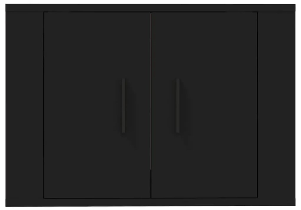 vidaXL Έπιπλο Τηλεόρασης Επιτοίχιο Μαύρο 57x34,5x40 εκ.