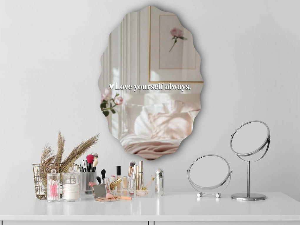 Αυτοκόλλητο για καθρέφτη S36 – Love yourself always.