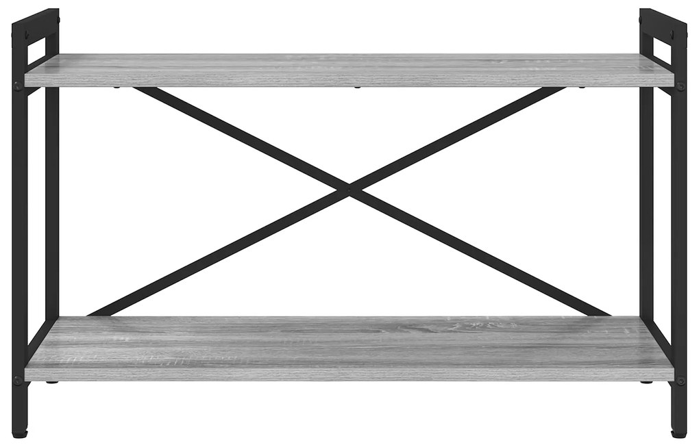 vidaXL Βιβλιοθήκη Γκρι sonoma 80 x 30 x 48.5 εκ Επεξεργασμένο ξύλο