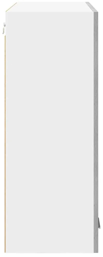 vidaXL Κρεμαστό ντουλάπι με αποθήκευση Γκρίζο Σονομα 80 x 31 x 80 εκ.
