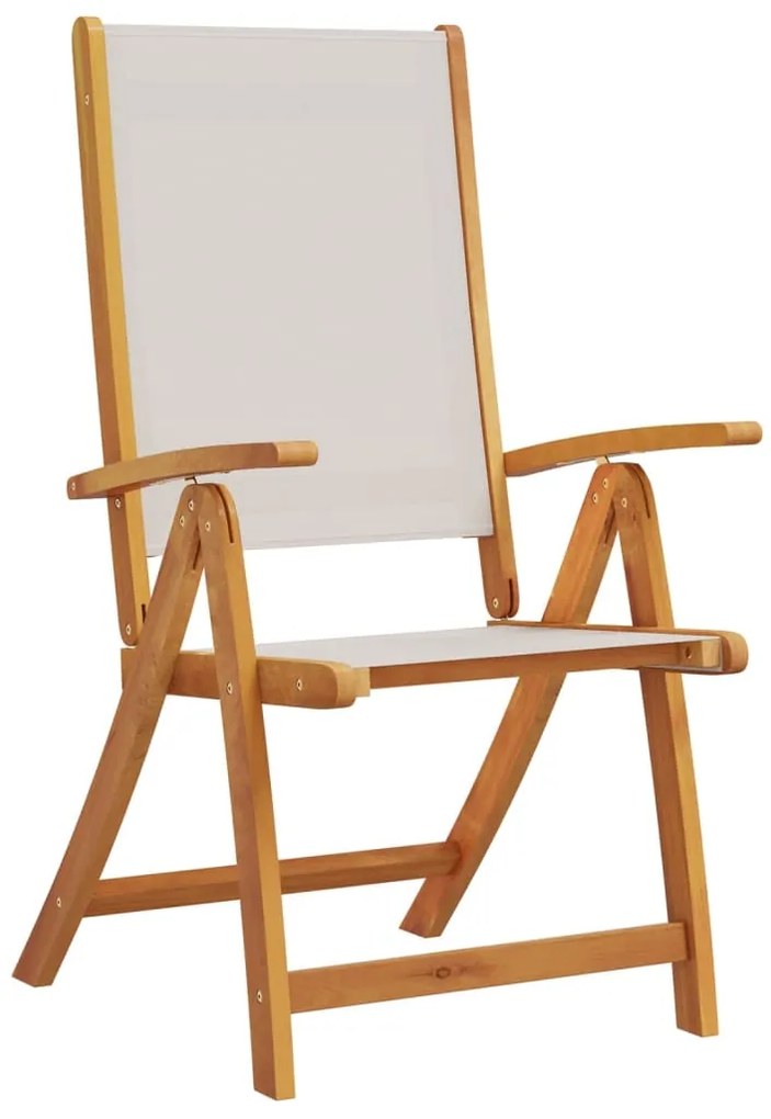 vidaXL Σετ Τραπεζαρίας Κήπου 7 Τεμαχίων Μασίφ Ξύλο Ακακίας / Τεξτιλίνη