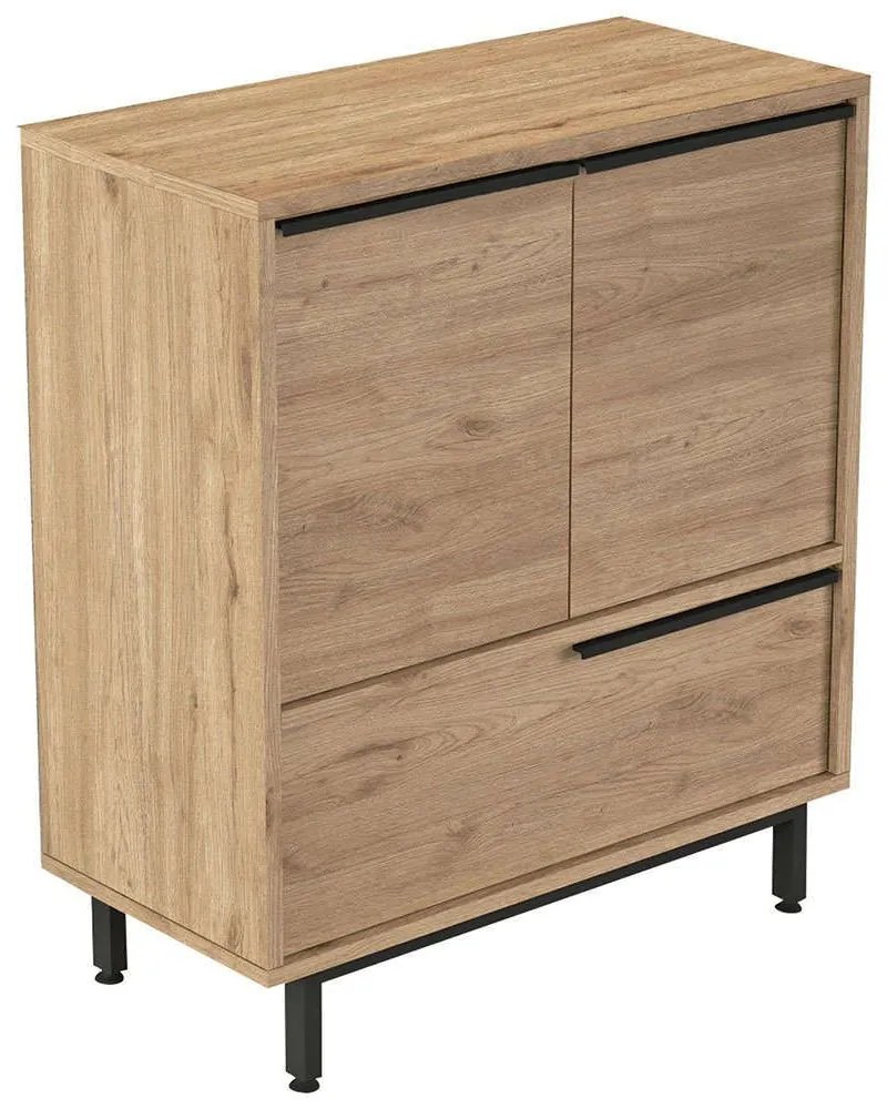 Παπουτσοθήκη 956LCS3460 74,8x35,5x90,4cm Walnut Μοριοσανίδα, Μέταλλο