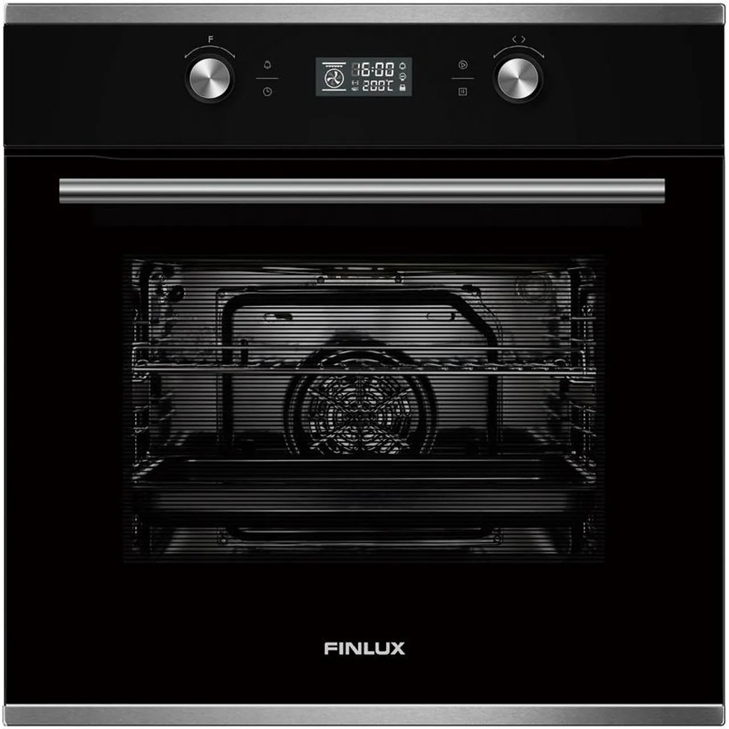 Finlux FX 965 A IX Εντοιχιζόμενος φούρνος 70lt Π59.5εκ. Υδρόλυση Μαύρος A