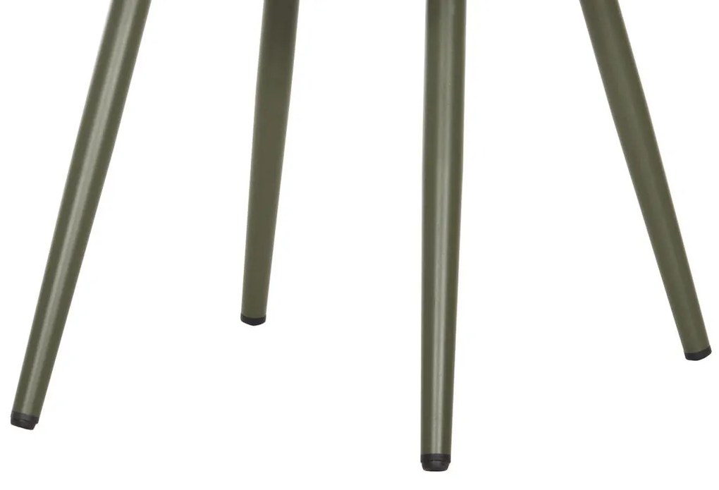 Καρέκλα - Πολυθρόνα CAMDEN C6141.09 Αλουμινίου Dark Olive με Μαξιλάρι σε Σχέδιο Print 56x60x72-87Υεκ 56x60x87 εκ.