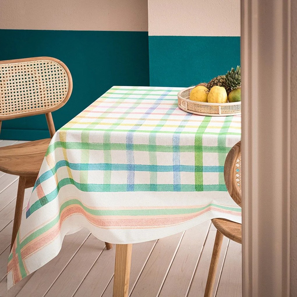 Τραπεζομάντηλο Eliette 398 Multi Gofis Home 145X145 Cotton-Polyester