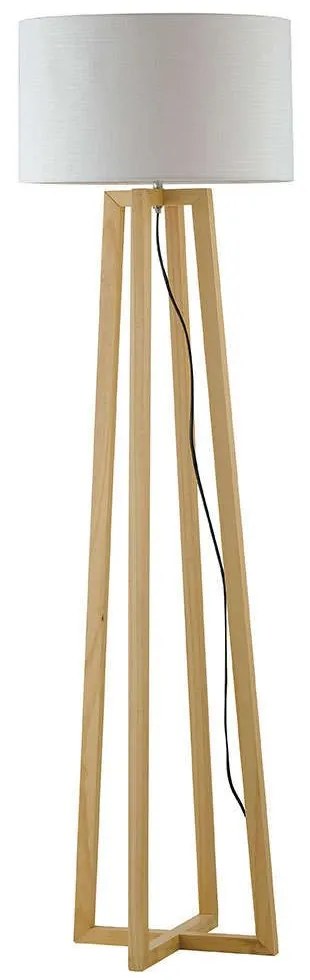 Φωτιστικό Δαπέδου I-Berry-PT Natural-White Luce Ambiente Design Wood, Fabric