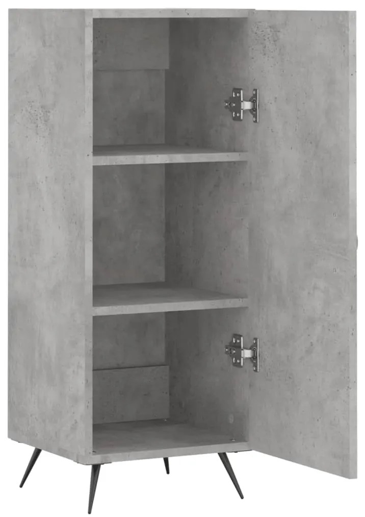 vidaXL Ντουλάπι Γκρι Σκυροδέματος 34,5x34x90 εκ. Επεξεργασμένο Ξύλο