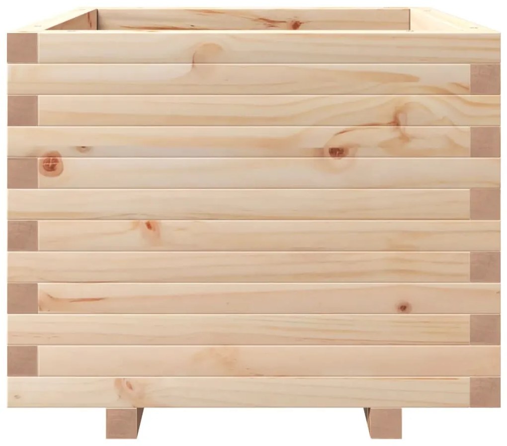 vidaXL Ζαρντινιέρα Κήπου 60x60x49,5 εκ από Μασίφ Ξύλο Πεύκου