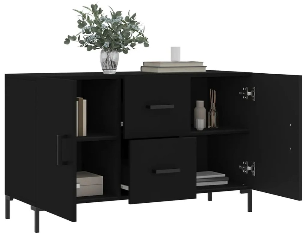 vidaXL Ντουλάπι Μαύρο 100x36x60 εκ. από Επεξεργασμένο Ξύλο