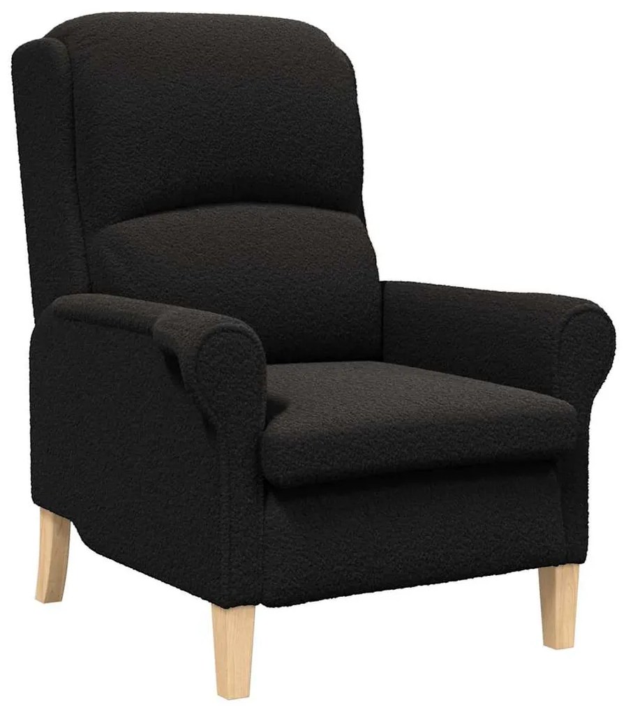 vidaXL Πολυθρόνα Μαύρο 76 x 94 x 102 εκ. Ύφασμα Sharpa
