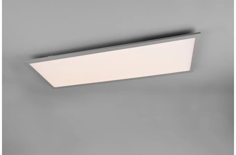 Φωτιστικό Οροφής Εξωτερικό Πάνελ LED 33,5W 80x30cm 3CCT Gamma Trio Lighting R62868087 Ασημί